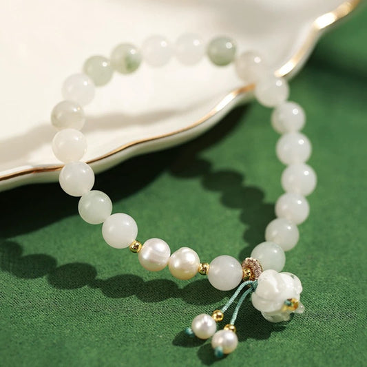 Purple Pear & Mist · Mountain Green Bracelet
